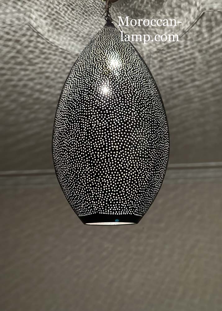 Lustre en laiton marocain de lumière pendante - Depuis